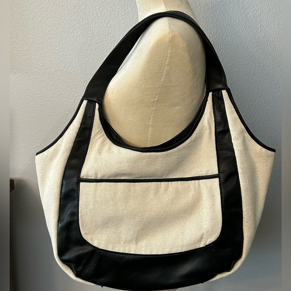 American Leather Co. Finley Canvas Large Tote   NWOT - Picture 3 of 14